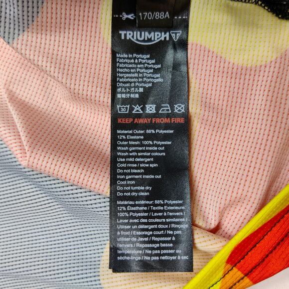 Triumph Motorcycles Lava Camo Long Sleeve Lightweight Moto Jersey Medium - Picture 9 of 12